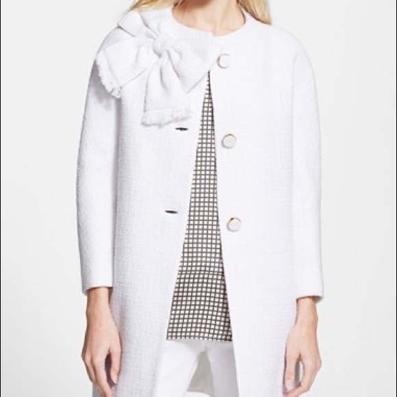 NWT Kate Spade Cotton Tweed Dorothy Coat